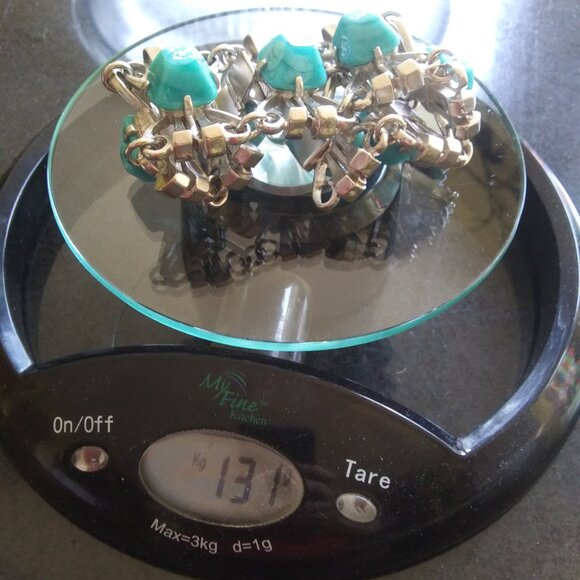 Vintage Castlecliff chunky southwest brutalist vibes statement bracelet - Picture 10 of 16